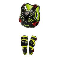Usado, Kit Proteção Trilha Motocross Infantil - Colete + Joelheira  comprar usado  Brasil 