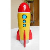 Mini Foguete Espacial Cofre Brinquedo Antigo Apolo Resina, usado comprar usado  Brasil 
