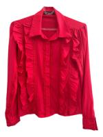 Camisa Sedosa Rosa Escuro Com Renda Da Santa Dondoca - Tam P comprar usado  Brasil 